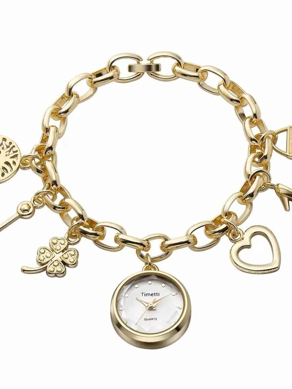 Gold Charm Bracelet Watch for Women - Picture 4 of 4